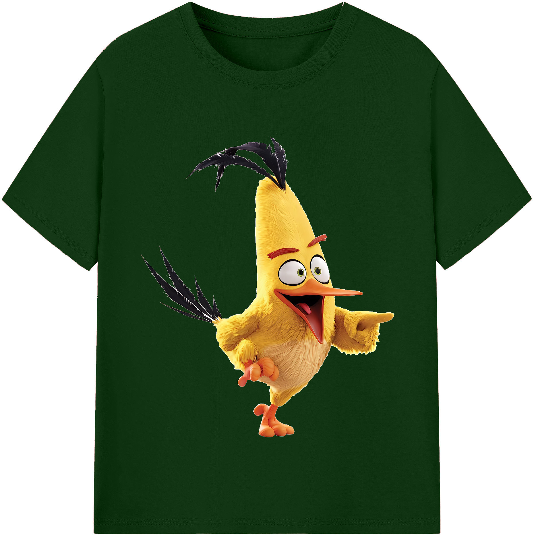 （画像用） Angry Birds アングリーバード 綿100％半袖Tシャツ（フロントプリント）